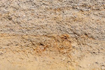 Weathered Natural Yellowish Soil Layers Texture 