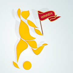 Obraz premium Soccer tournament concept, Sports background.