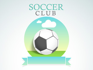 Soccer tournament concept, Sports background.