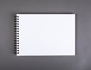 Open notebook with blank pages - obrazy, fototapety, plakaty