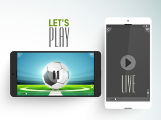 Soccer tournament concept, Sports background.