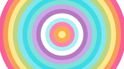 Abstract ray burst rainbow background. Soft gradient pastel Colorful Comic graphic with radial stripe pattern