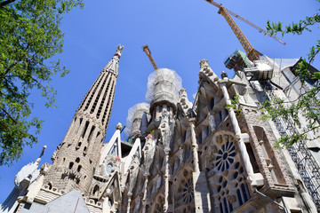 Die Sagrada Familia in Barcelona Spanien