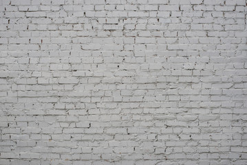 White old brick wall. Texture