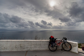 Obraz premium Finisterre where pilgrims decide to arrive after going to Santiago de Compostela