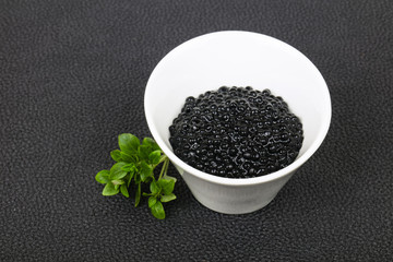 Fototapeta na wymiar Luxury Black Caviar