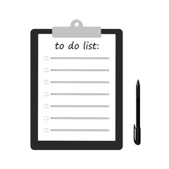 To do list reminder concept in flat style