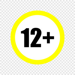 Fototapeta premium content rating symbol.