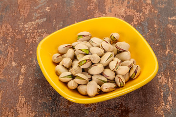 Pistachio nuts heap