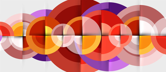 Obraz premium Geometric design abstract background - circles