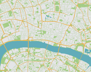 Naklejka premium Location map of city