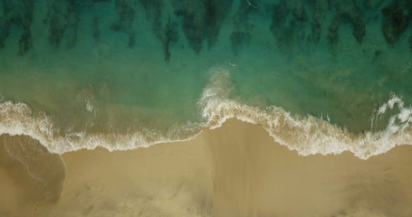 Beautiful view of the coastline with turquoise water