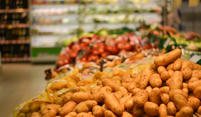 Supermarkets in shopping centers around the world