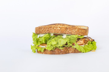 Wholemeal bread sandwich