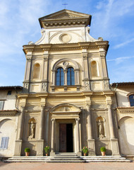 Fototapeta na wymiar Florence Charterhouse church, Certosa di Firenze, Florence, Italy