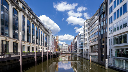 City Kanal in Hamburg im HD Format