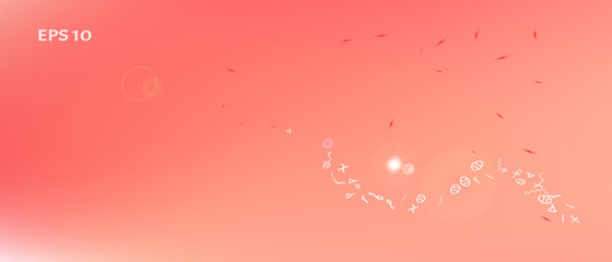 Signs abstract ultra wide space background 