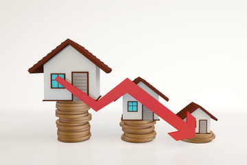Real estate economy, housing prices fall, bear market, downturn