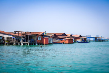 Fototapeta na wymiar George Town Chew jetty, Penang, Malaysia