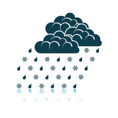 Rain With Snow Icon