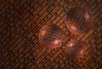 futuristic abstract scifi 3d spheres