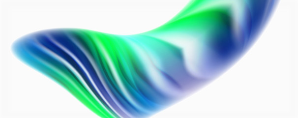 Glossy colorful liquid waves abstract background,, modern techno lines