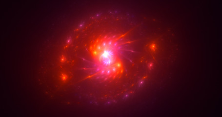 3D rendering abstract round light background