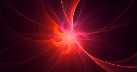 3D rendering abstract round light background