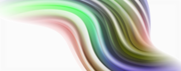 Glossy colorful liquid waves abstract background,, modern techno lines