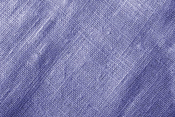 Sack cloth texture in blue color.