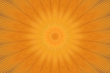 pattern yellow orange floral kaleidoscope. ceramic kalamkari.