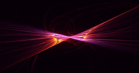 3D rendering abstract round light background