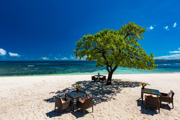 Tropical resort life in Vanuatu, near Port File, Efate Island