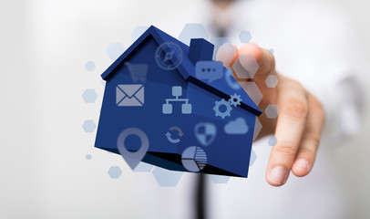 using futuristic interface of smart home automation iot