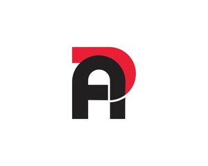 Initial AP, PA, creative text logo business template icon design