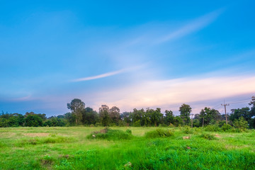Beautiful view of sky and green at countryside