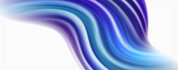 Glossy colorful liquid waves abstract background,, modern techno lines