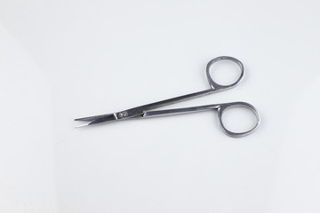 scissors on white background.