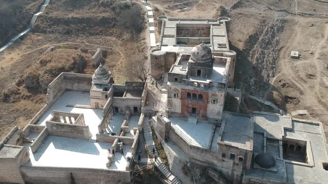 Drone Flying over Katas Raj Hindu Temple
