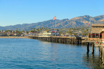 Stearns Wharf in Santa Barbara California
