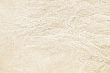 Old brown crumpled paper texture
