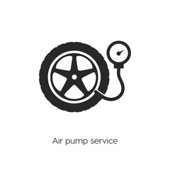 air pump service icon vector symbol