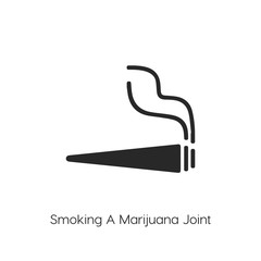 marijuana joint icon vector symbol