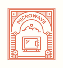 MICROWAVE ICON CONCEPT
