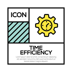 TIME EFFICIENCY ICON CONCEPT