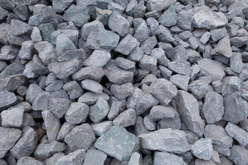 Crushed stone construction materials.Crushed stone texture background.