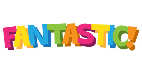 FANTASTIC! cartoon-style hand lettering banner
