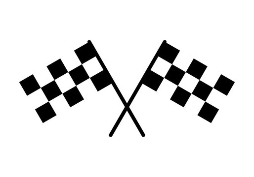 Start icon. Race flag icon. Competition sport flag line vector icon. Racing flag. Start finish flag
