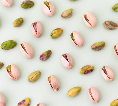 Pistachos. Frutos secos, snack saludable