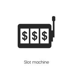 slot machine icon vector symbol